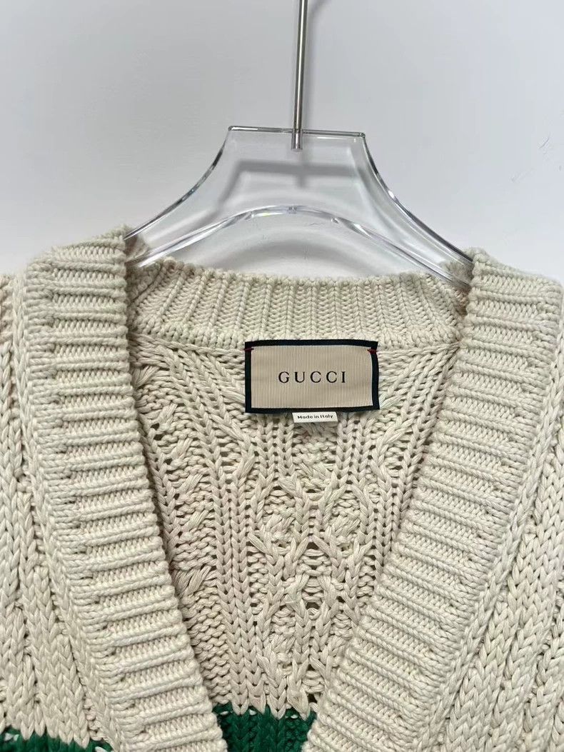 Gucci Gucci Red Green Striped Cardigan Size US S / EU 44-46 / 1 - 5 Thumbnail