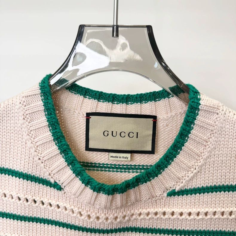 Gucci Gucci Green Striped Knit Vest Size M Size US M / EU 48-50 / 2 - 3 Thumbnail