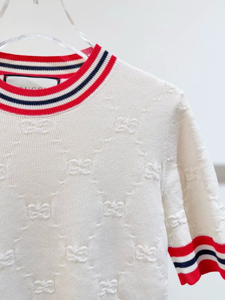 Gucci Gucci Short Sleeve Knit Top Size US XS / EU 42 / 0 - 2 Thumbnail