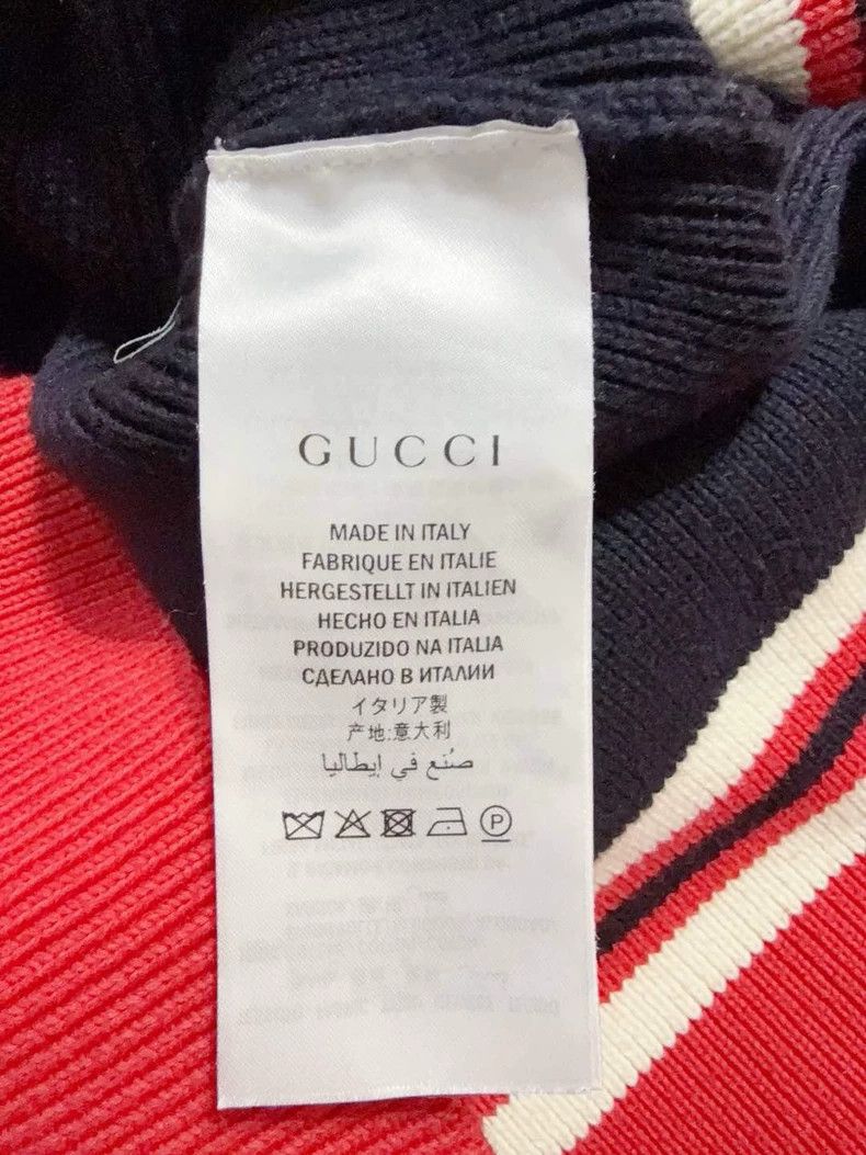 Gucci Gucci V-Neck Sweater with Stripes Size US S / EU 44-46 / 1 - 5 Thumbnail