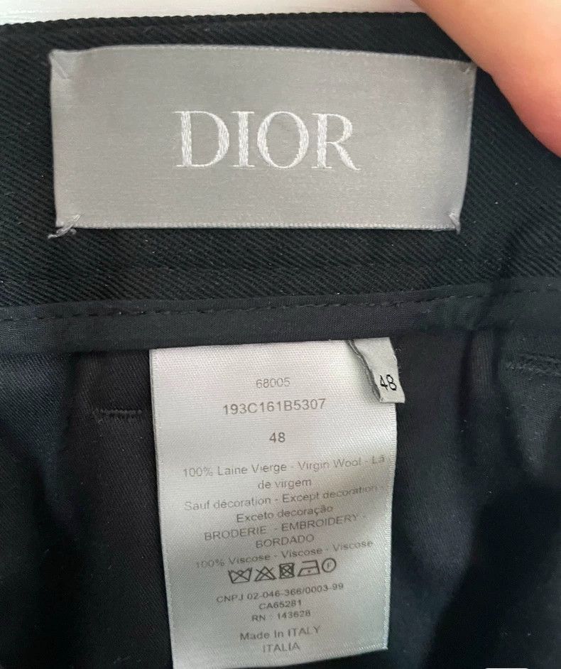 Dior Dior Homme Black Embroidered Logo Shorts Size US 34 / EU 50 - 4 Thumbnail