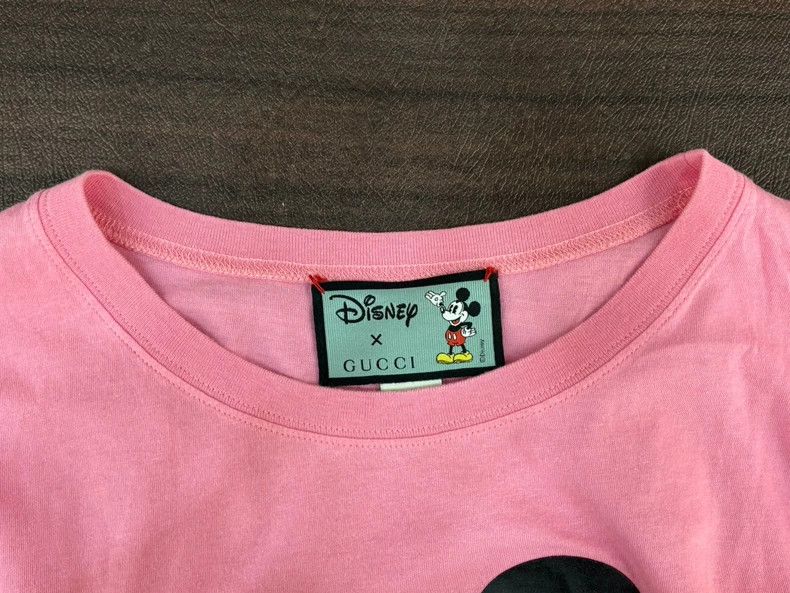 Gucci Gucci Disney Mickey Mouse Pink T-Shirt Size US S / EU 44-46 / 1 - 4 Thumbnail