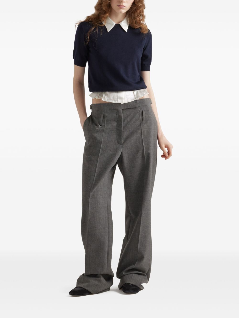 Prada WOOL T-SHIRT Size M / US 6-8 / IT 42-44 - 4 Thumbnail