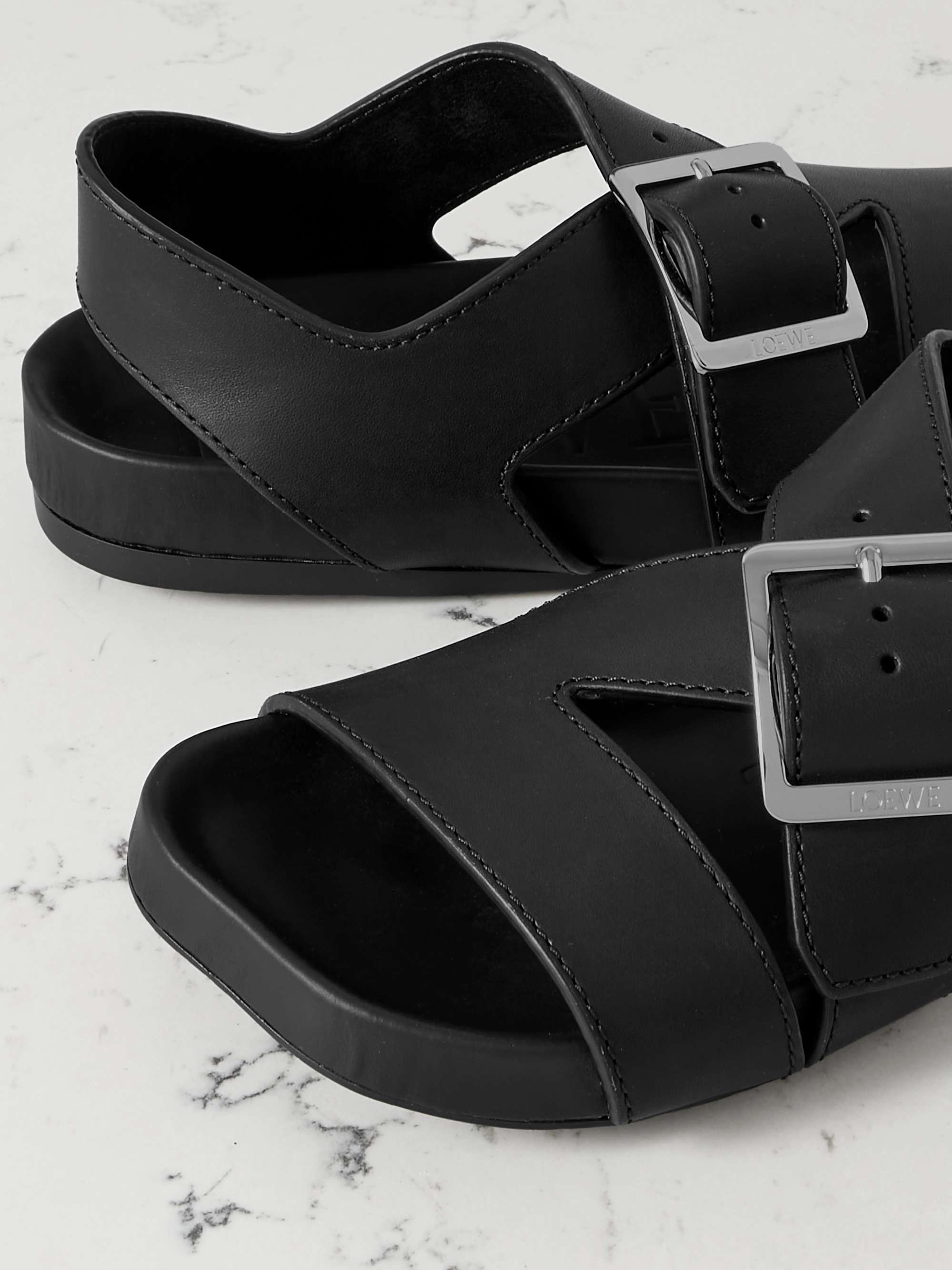 Loewe Ease Leather Sandals Size US 8 / IT 38 - 5 Thumbnail