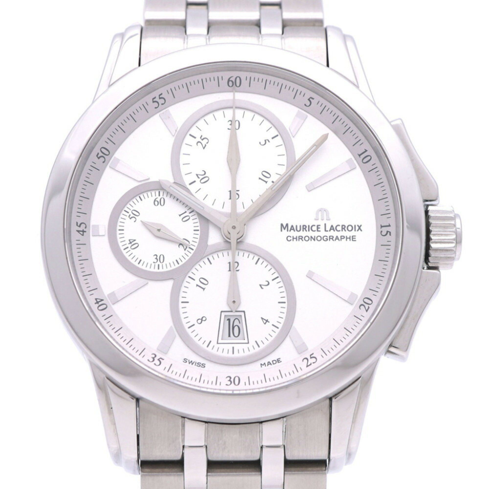 Maurice Lacroix Maurice Lacroix Pontos PT7538/48 Automatic Watch SS Silver 1441MAURICE LACROIX Men's Size ONE SIZE - 2 Thumbnail