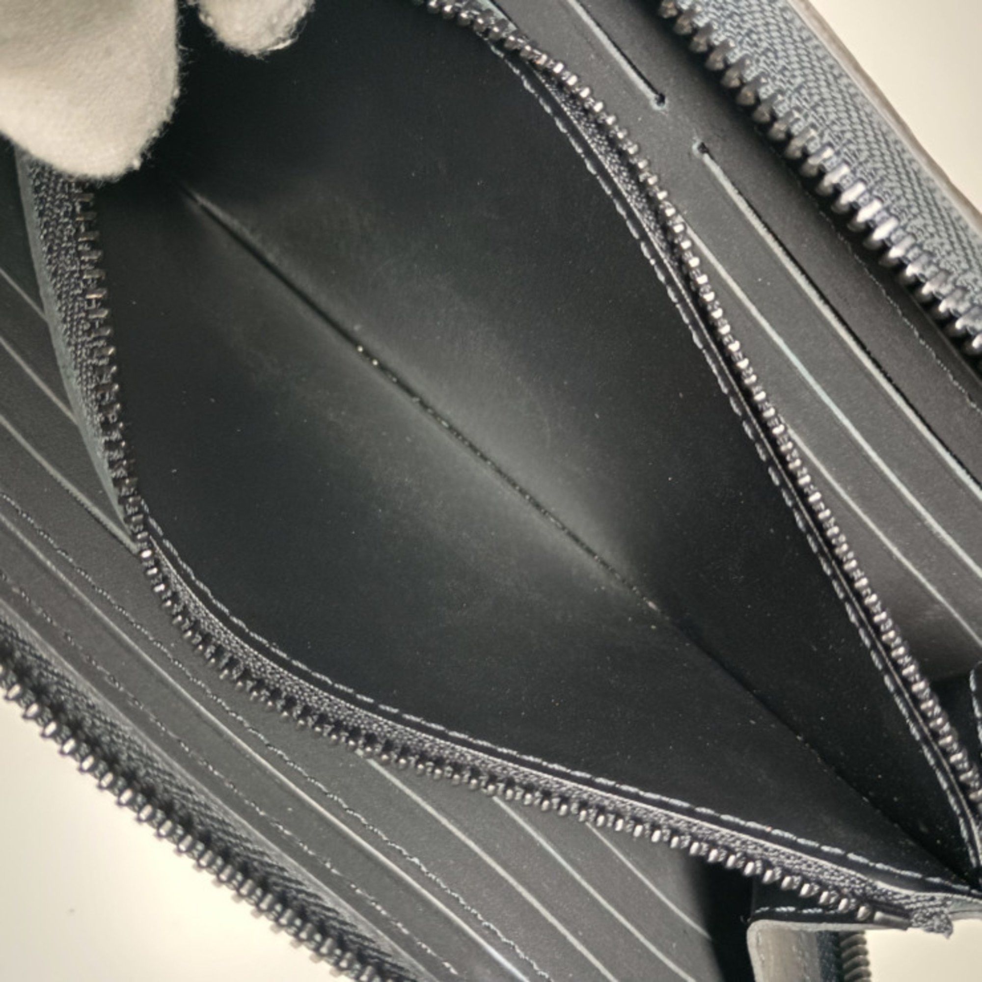 Louis Vuitton Louis Vuitton Zippy Wallet Horizontal Long M11721 Black Taurillon Leather Men's Round Size ONE SIZE - 8 Thumbnail