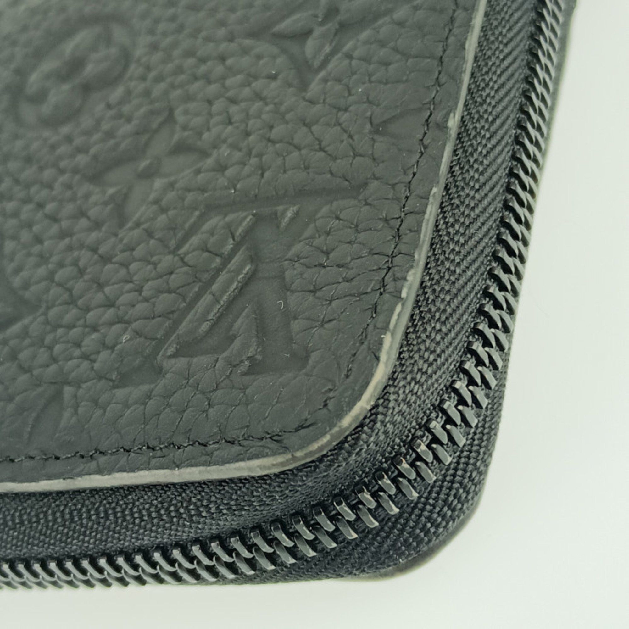 Louis Vuitton Louis Vuitton Zippy Wallet Horizontal Long M11721 Black Taurillon Leather Men's Round Size ONE SIZE - 6 Thumbnail