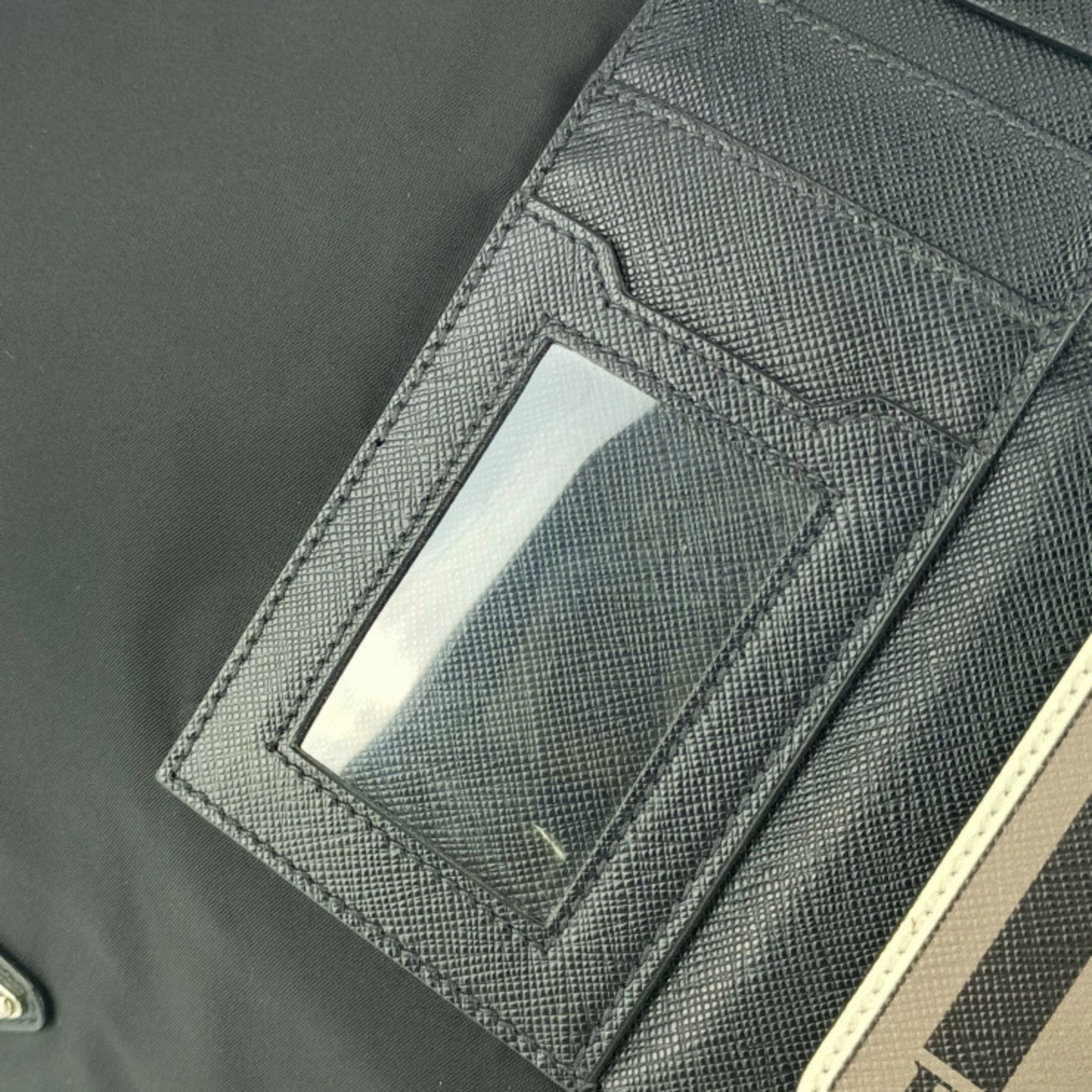 Prada Prada Shoulder Bag 2VD013 Black Nylon Leather Men's Women's Flap Crossbody Triangle Plate Size ONE SIZE - 5 Thumbnail