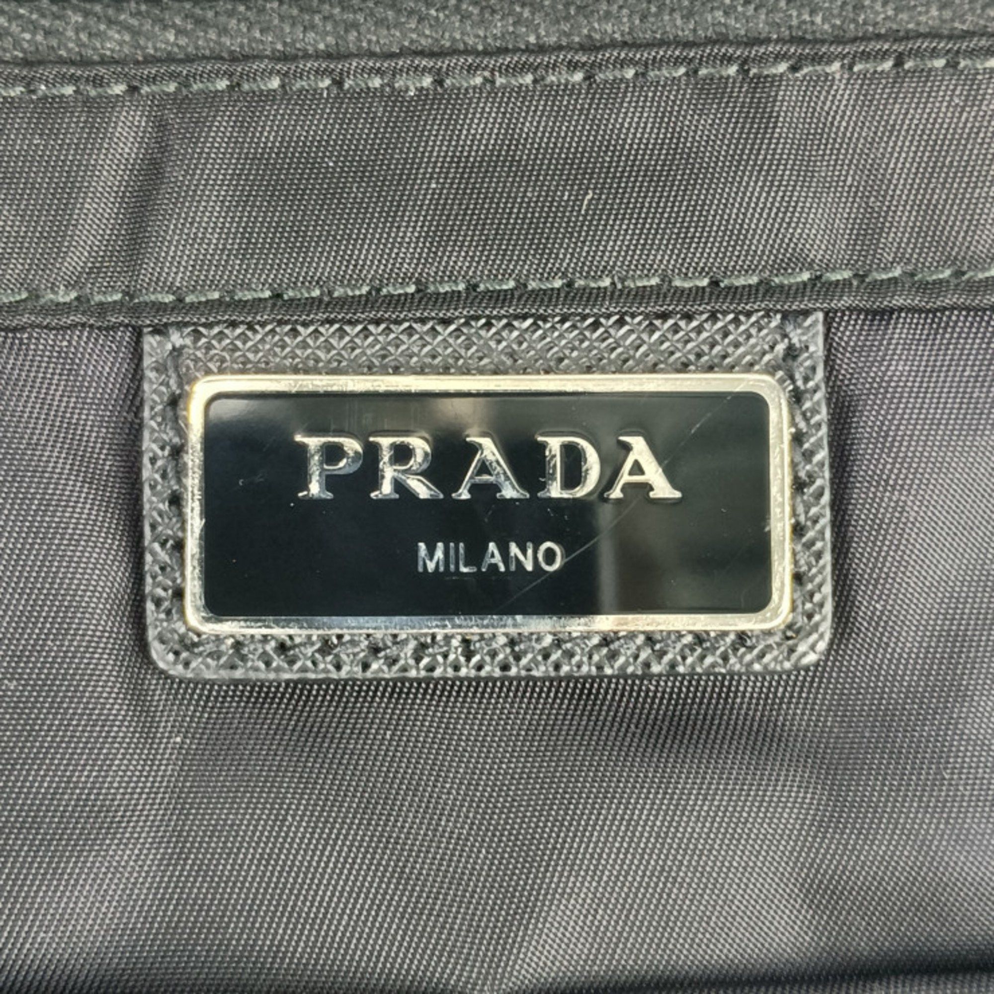 Prada Prada Shoulder Bag 2VD013 Black Nylon Leather Men's Women's Flap Crossbody Triangle Plate Size ONE SIZE - 8 Thumbnail