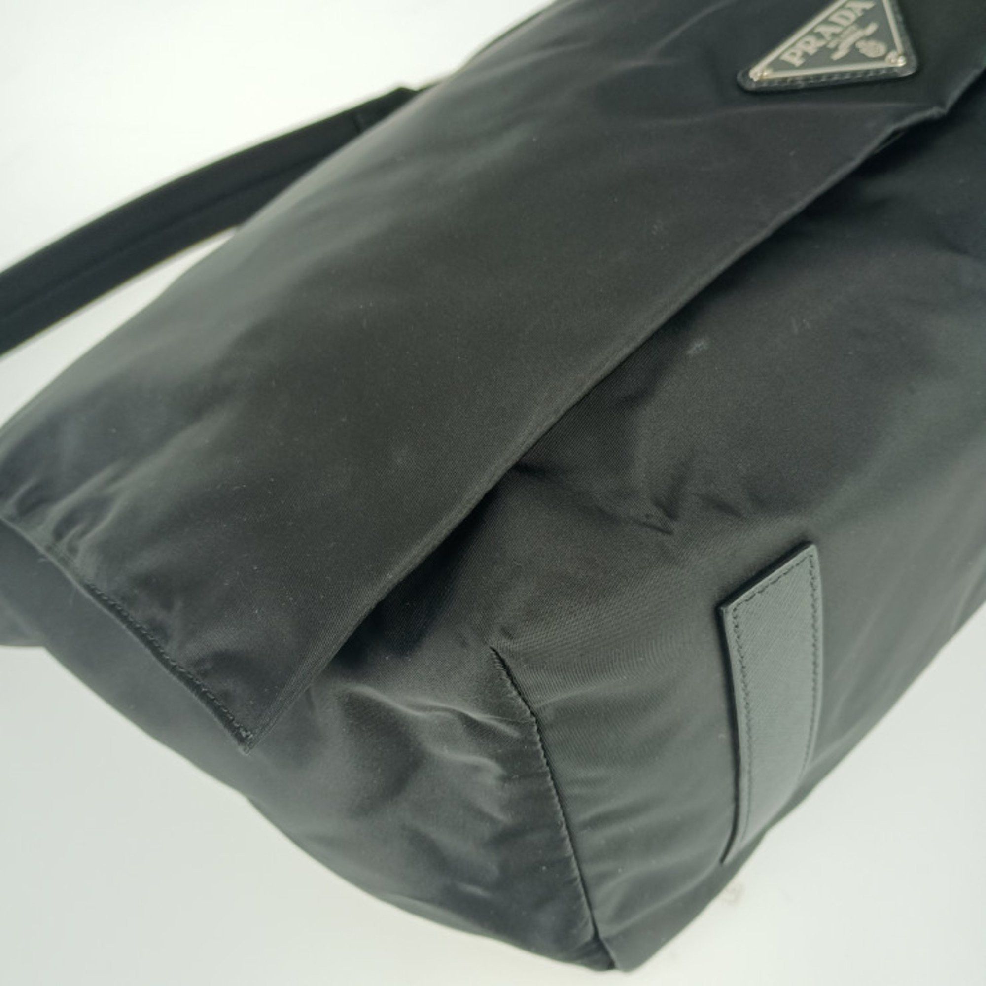 Prada Prada Shoulder Bag 2VD013 Black Nylon Leather Men's Women's Flap Crossbody Triangle Plate Size ONE SIZE - 4 Thumbnail