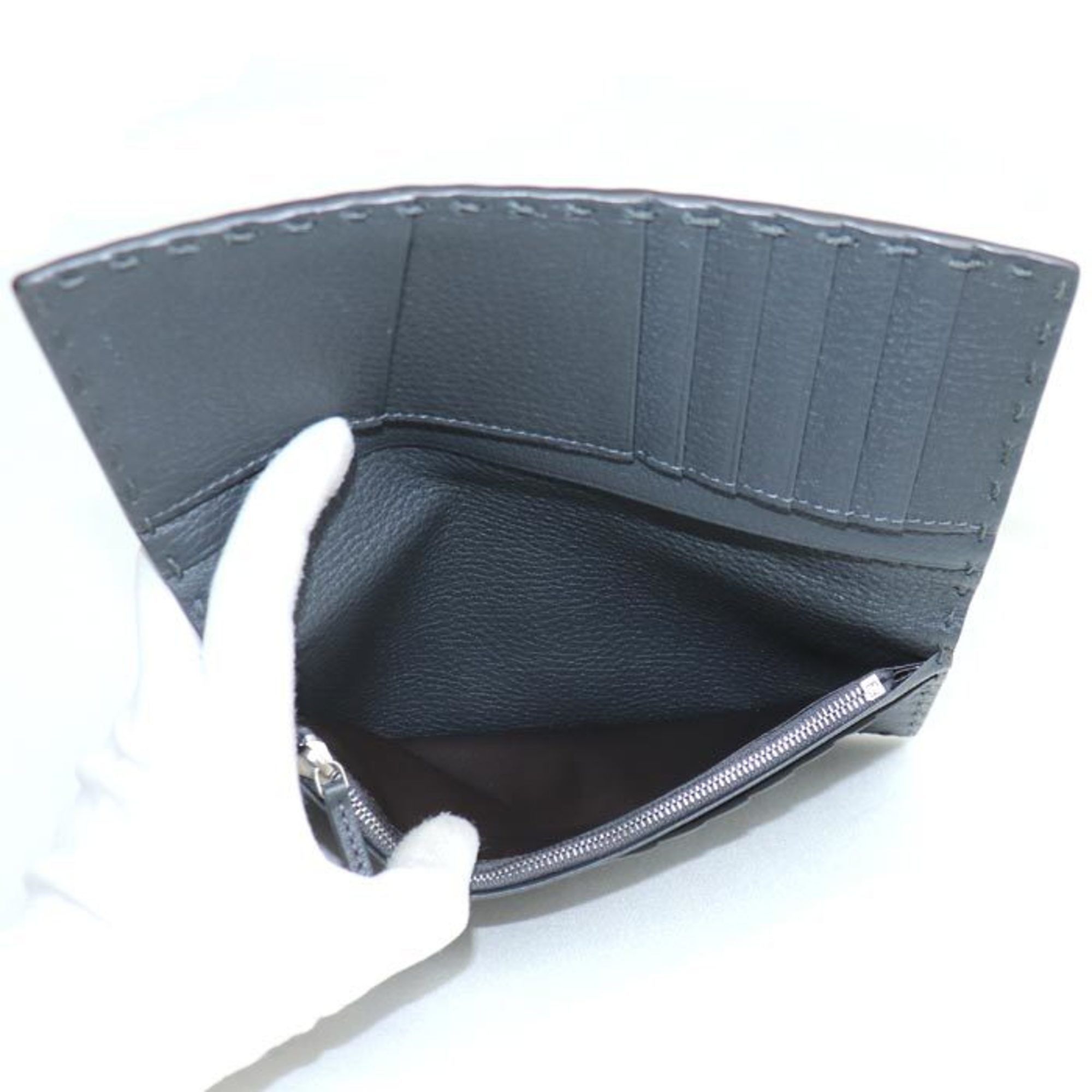 Fendi FENDI Selleria Long Wallet Grey 7M0355 Men's Size ONE SIZE - 4 Thumbnail