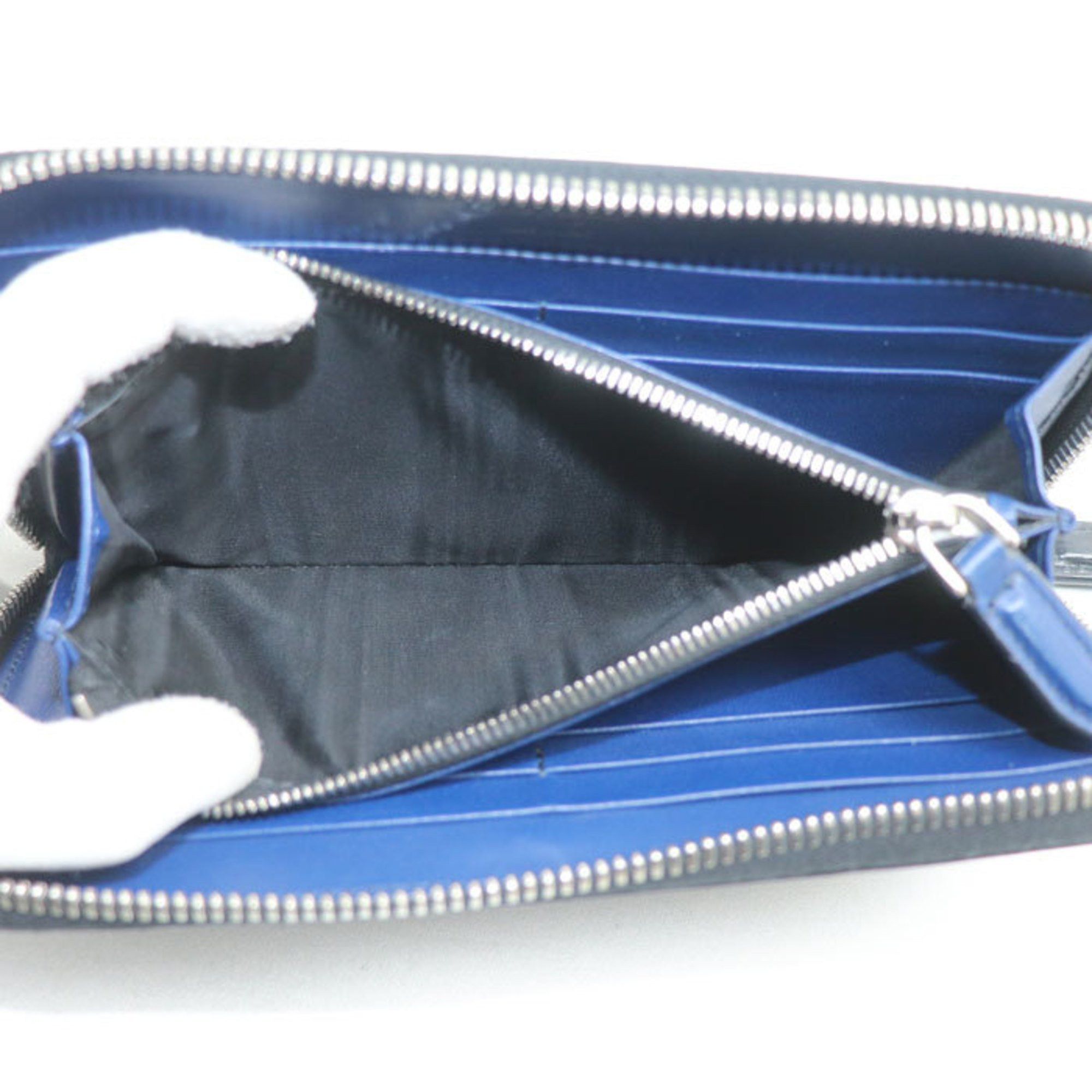 Salvatore Ferragamo Salvatore Ferragamo Gancini Long Wallet Round Black 66-A590 Men's Size ONE SIZE - 4 Thumbnail