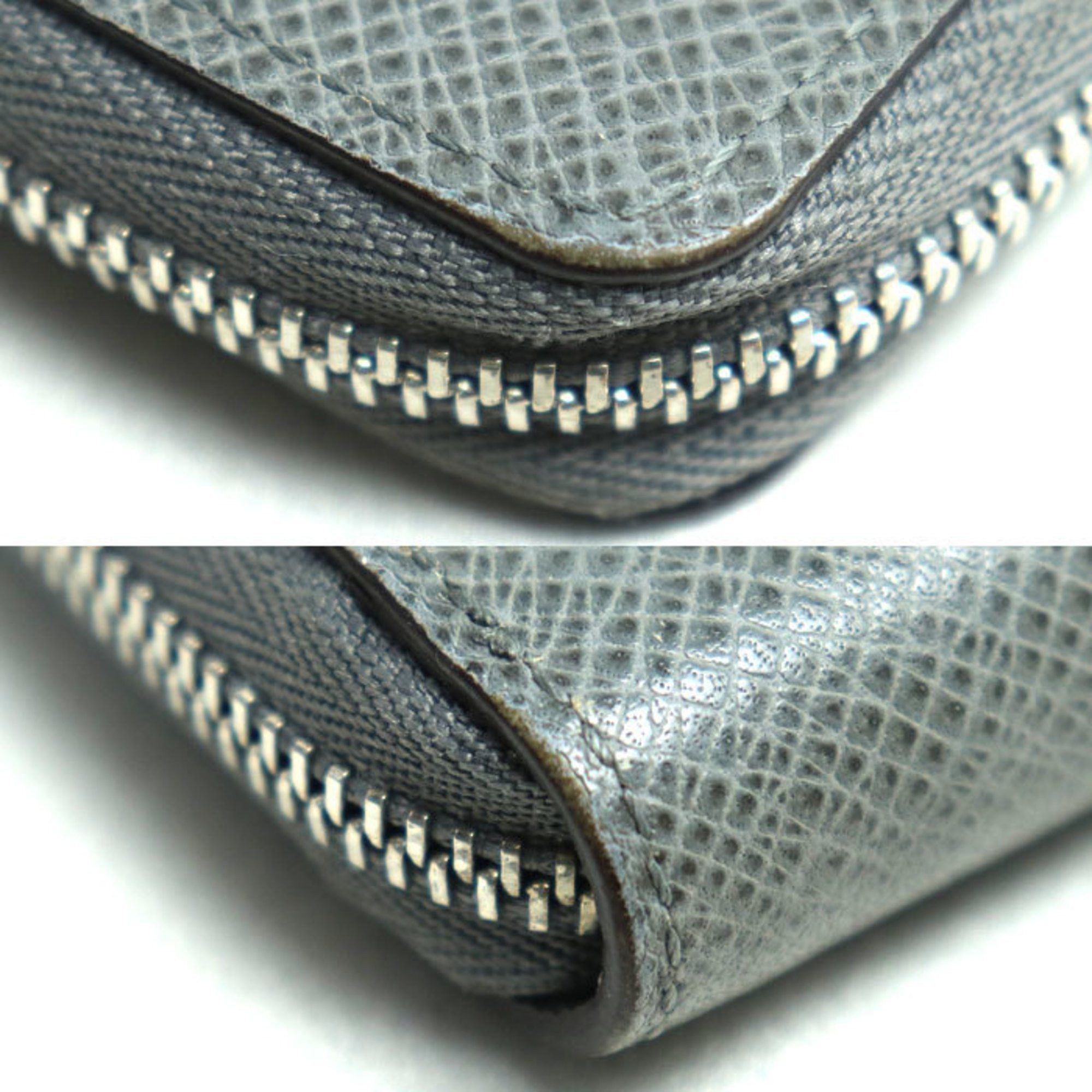 Louis Vuitton Louis Vuitton Zipper Coin Purse Case Taiga Gray M32617 Men's Size ONE SIZE - 5 Thumbnail