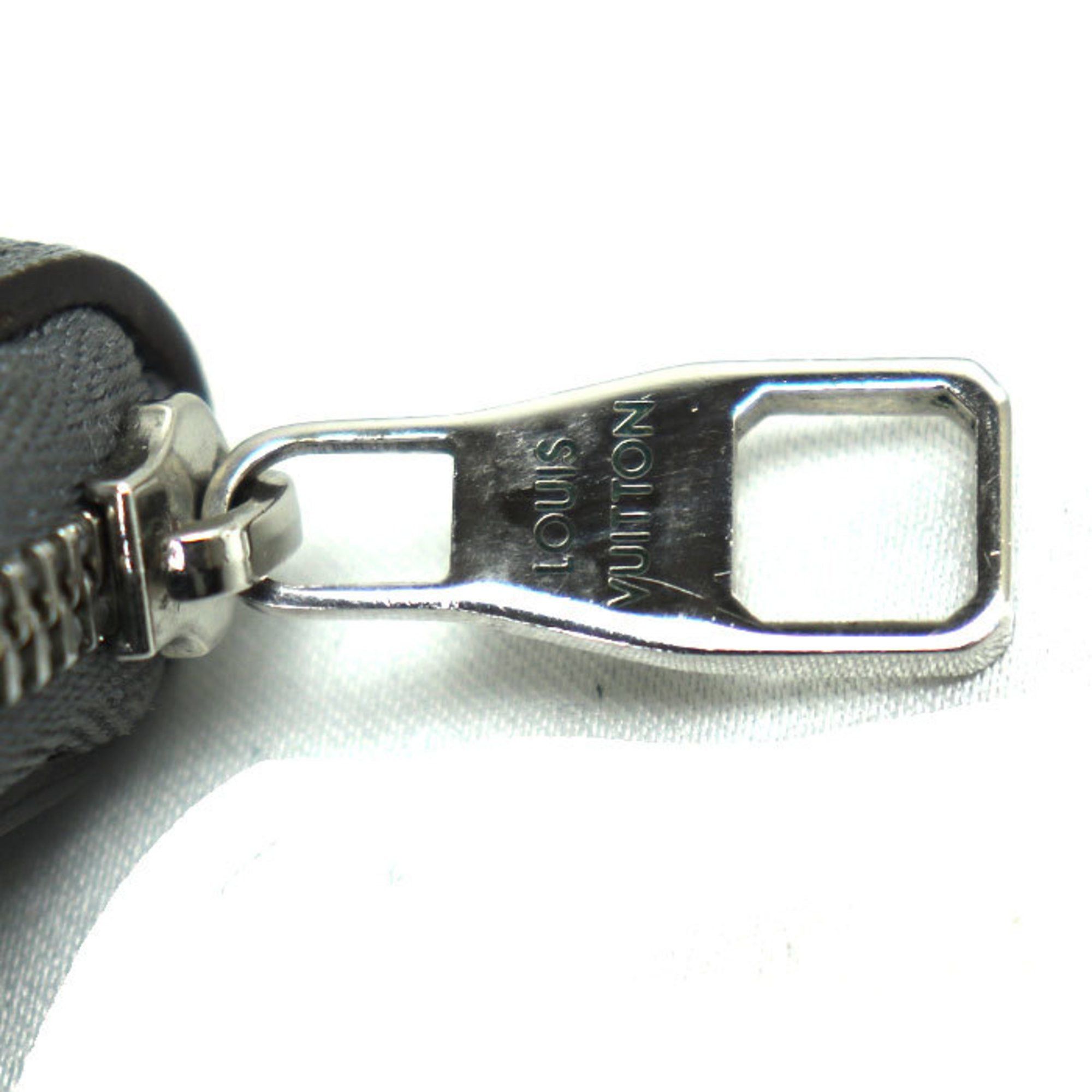 Louis Vuitton Louis Vuitton Zipper Coin Purse Case Taiga Gray M32617 Men's Size ONE SIZE - 4 Thumbnail