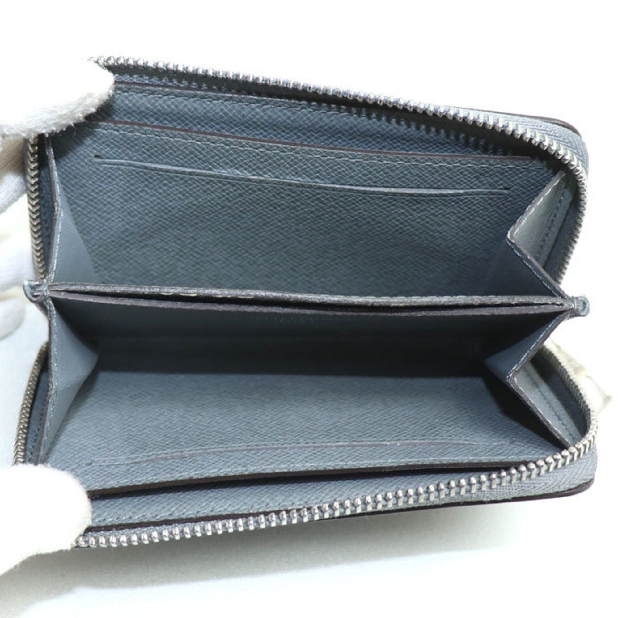 Louis Vuitton Louis Vuitton Zipper Coin Purse Case Taiga Gray M32617 Men's Size ONE SIZE - 3 Thumbnail