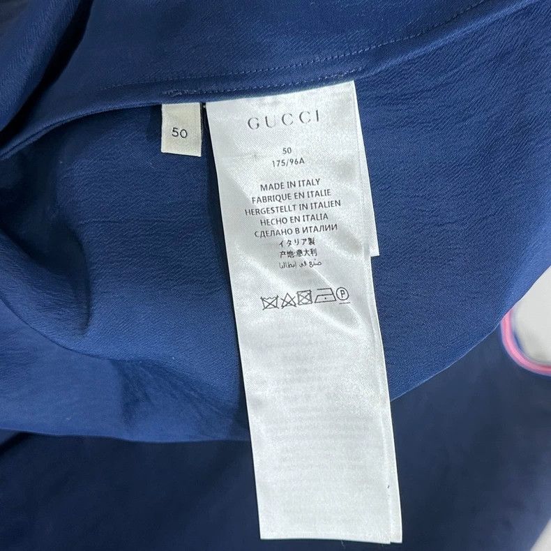 Gucci Blue White Panel Short Sleeve Shirt Size US L / EU 52-54 / 3 - 6 Thumbnail