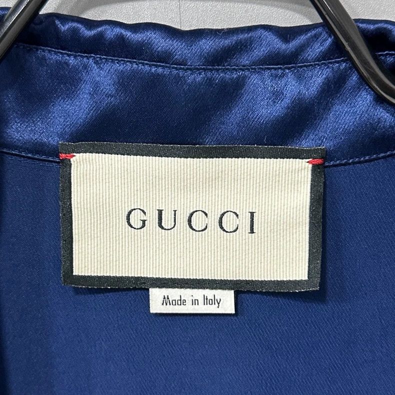 Gucci Blue White Panel Short Sleeve Shirt Size US L / EU 52-54 / 3 - 5 Thumbnail