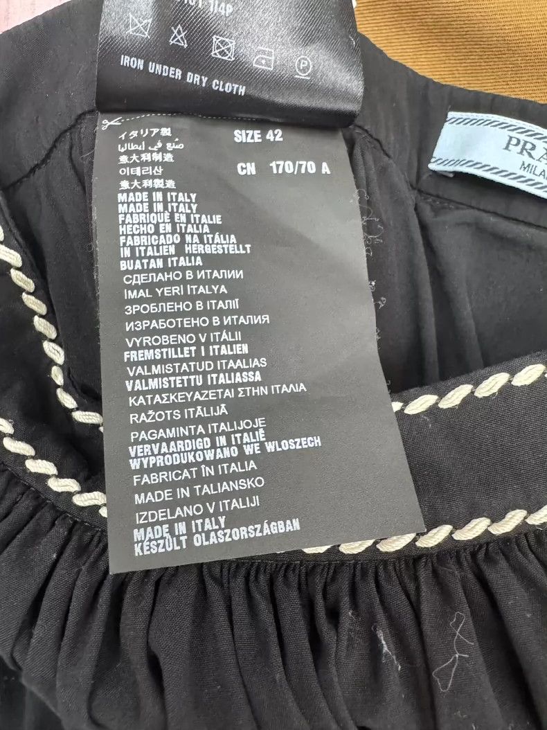 Prada Black Long Skirt by Prada Size US 34 / EU 50 - 5 Thumbnail