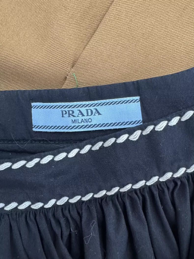 Prada Black Long Skirt by Prada Size US 34 / EU 50 - 4 Thumbnail