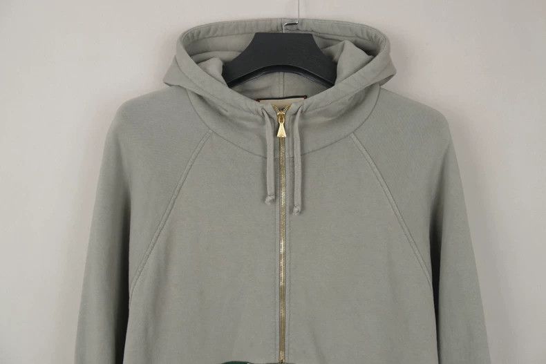 Gucci Gucci Half-Zip Logo Hoodie in Gray Size US XL / EU 56 / 4 - 2 Thumbnail
