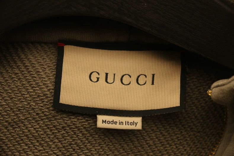 Gucci Gucci Half-Zip Logo Hoodie in Gray Size US XL / EU 56 / 4 - 5 Thumbnail