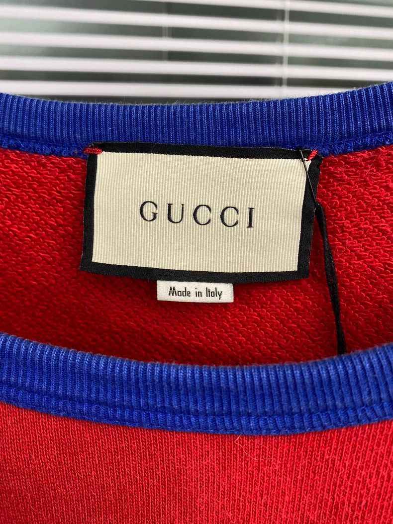 Gucci Gucci Sweatshirt with Double G Logo Red Blue Size US L / EU 52-54 / 3 - 3 Thumbnail