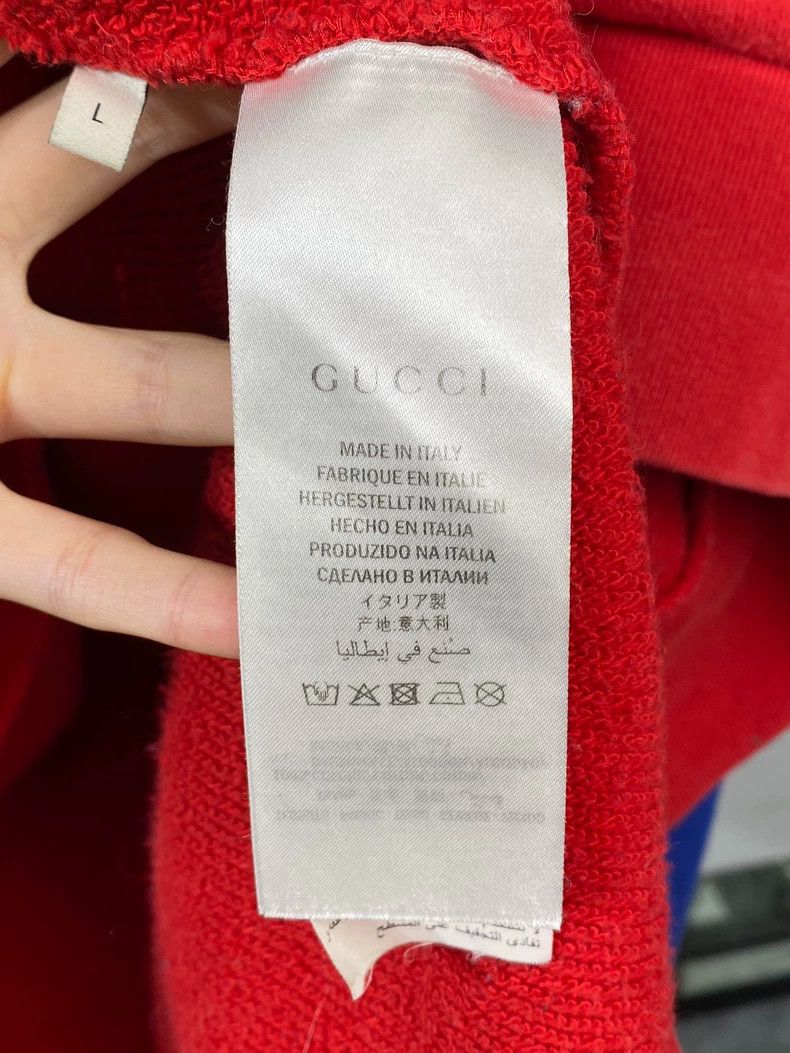 Gucci Gucci Sweatshirt with Double G Logo Red Blue Size US L / EU 52-54 / 3 - 4 Thumbnail