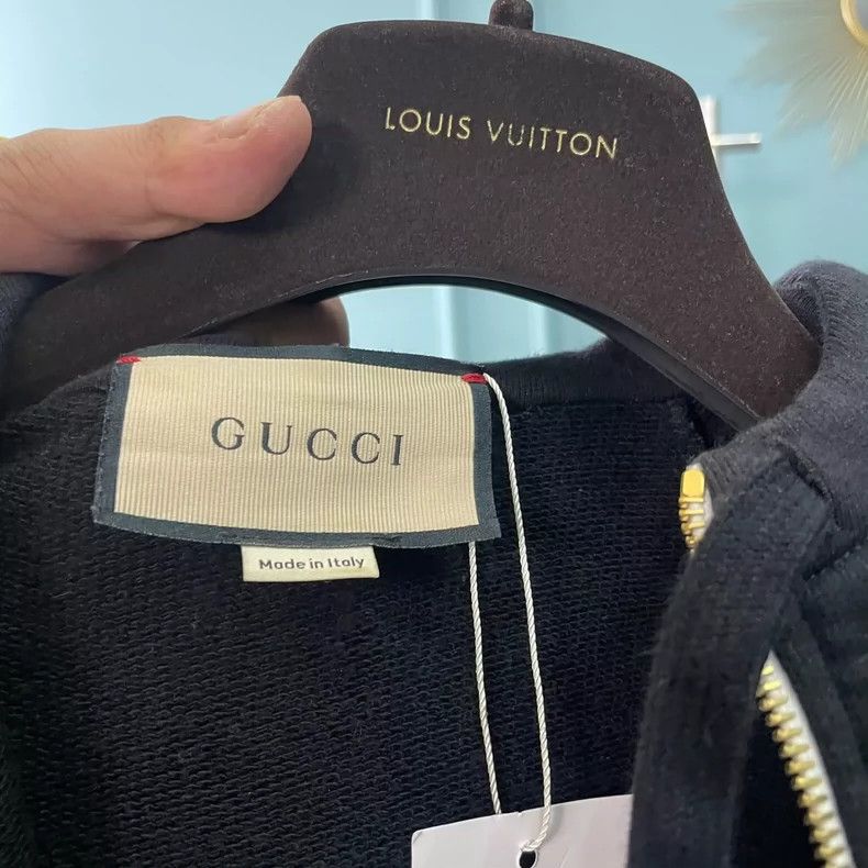 Gucci Gucci Half-Zip Logo Jacket Black Size US XS / EU 42 / 0 - 3 Thumbnail