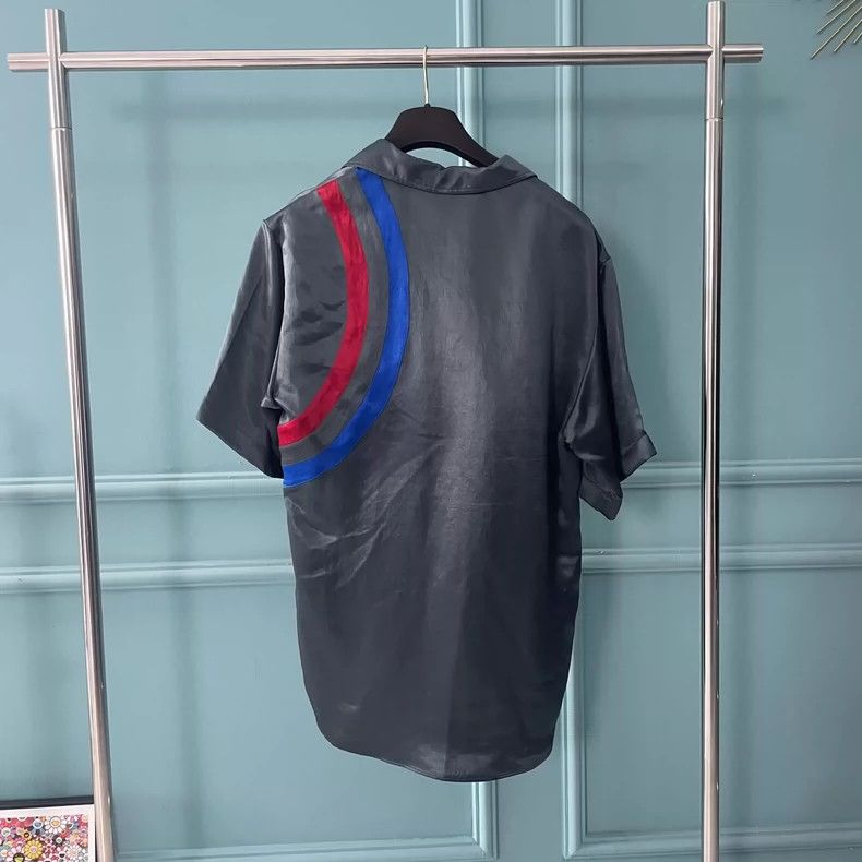 Gucci Gucci Silk Country Flag Logo Shirt Size US M / EU 48-50 / 2 - 2 Thumbnail
