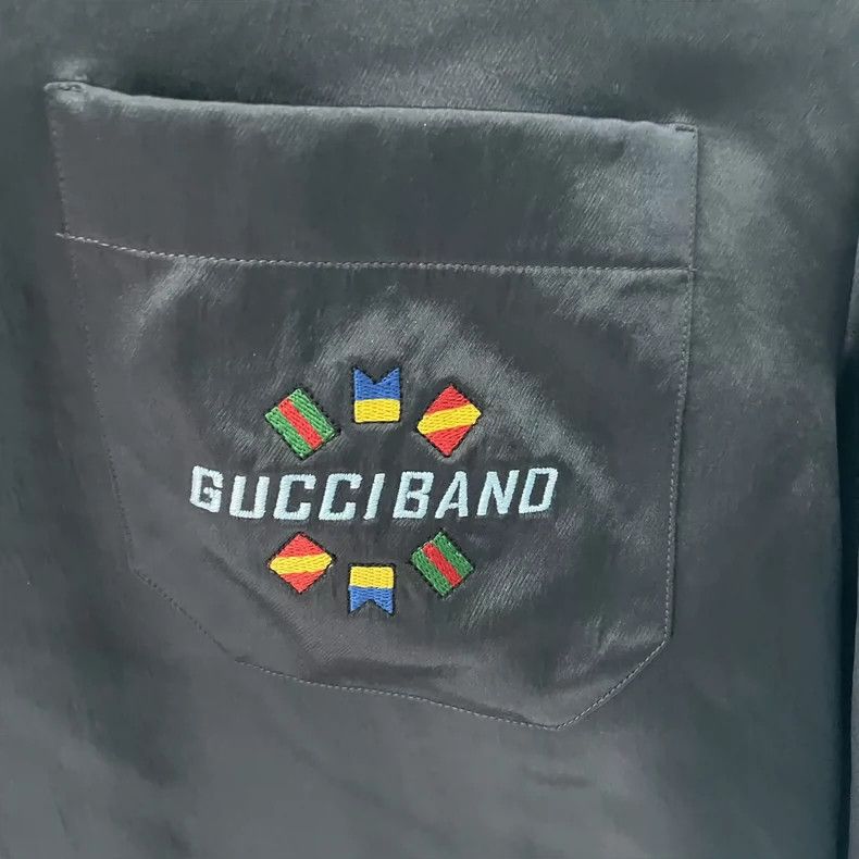 Gucci Gucci Silk Country Flag Logo Shirt Size US M / EU 48-50 / 2 - 3 Thumbnail