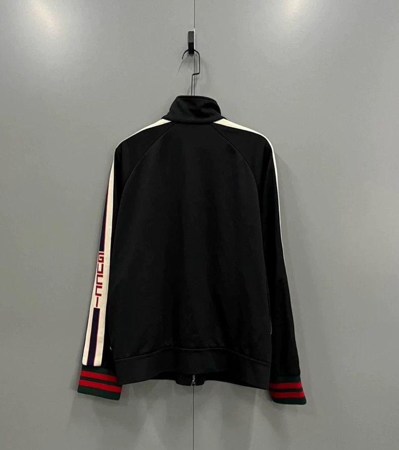 Gucci Gucci Logo Track Jacket in Black Size US XL / EU 56 / 4 - 2 Thumbnail