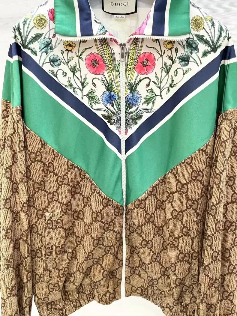 Gucci Gucci Floral Logo Zip Jacket Size US XS / EU 42 / 0 - 3 Thumbnail