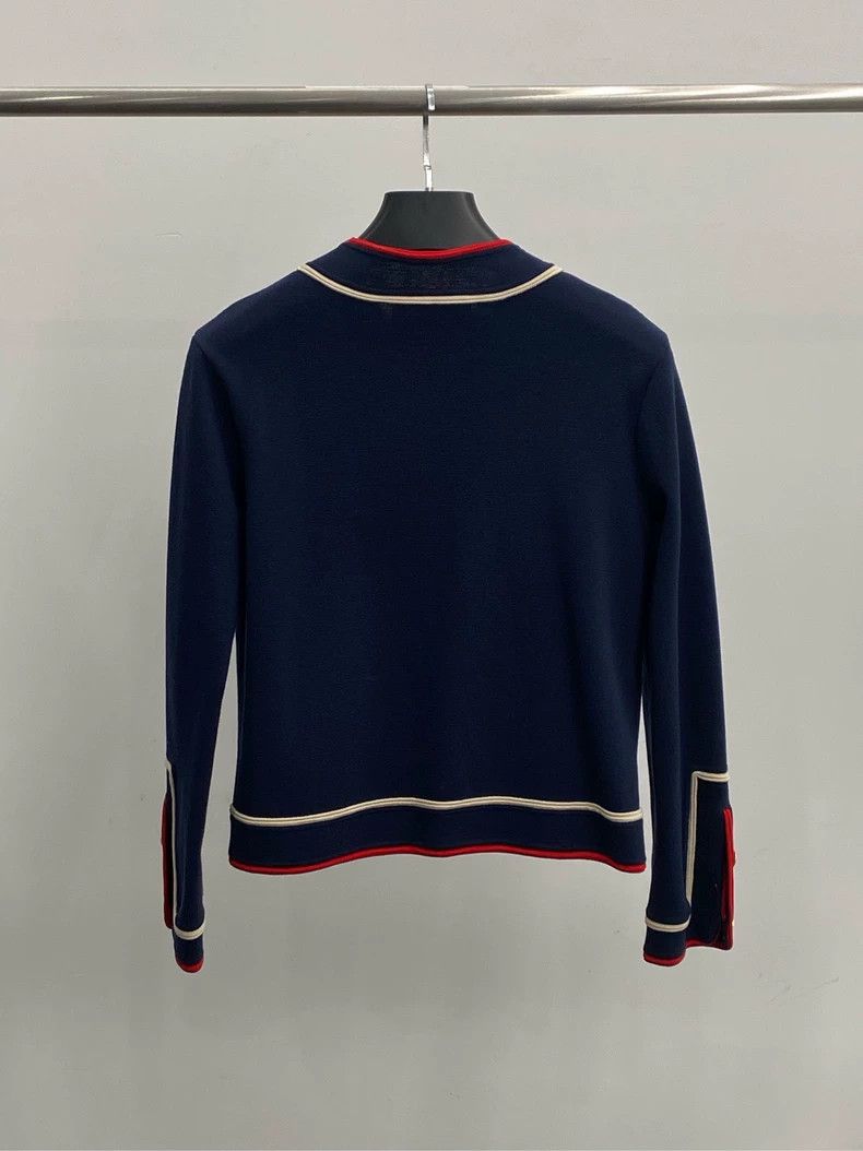 Gucci Gucci Navy Blue Knit Cardigan Size US XS / EU 42 / 0 - 2 Thumbnail