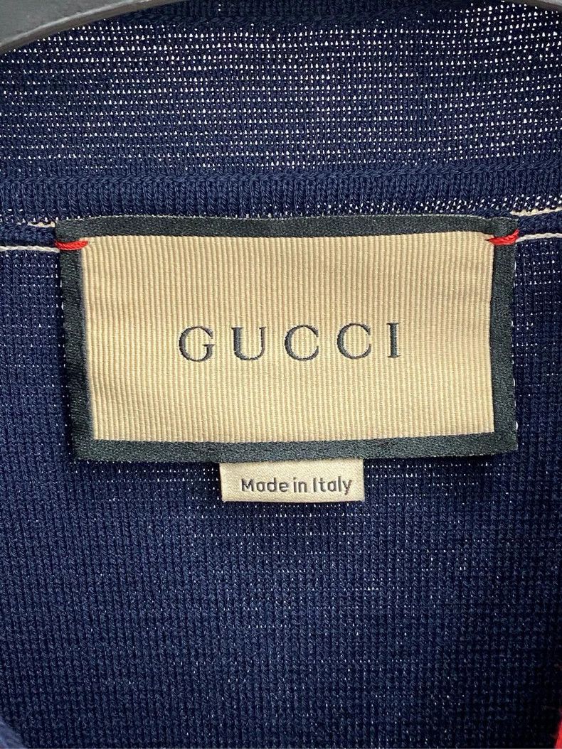 Gucci Gucci Navy Blue Knit Cardigan Size US XS / EU 42 / 0 - 3 Thumbnail
