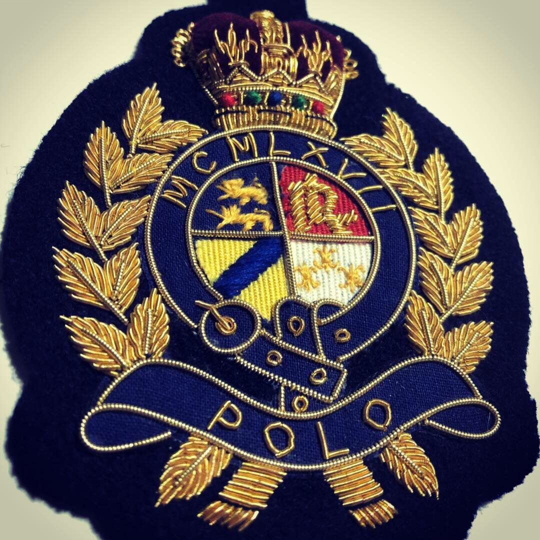 Rare Vintage POLO RALPH LAUREN Spell Out Uni Crest Patch
