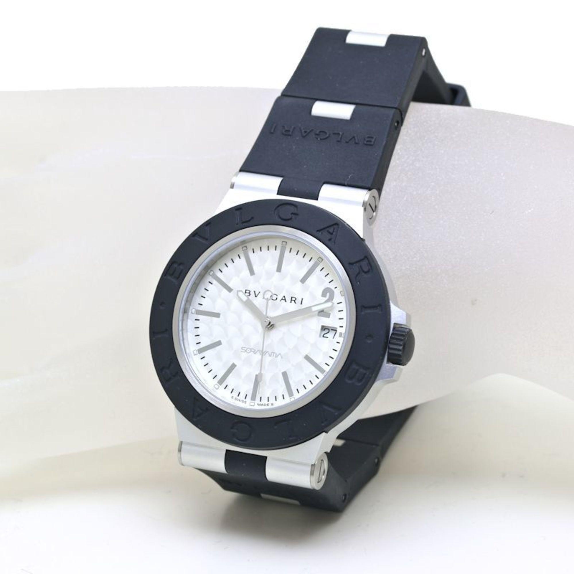 Bvlgari BVLGARI BB40AT 103703 Aluminum Hajime Sorayama Collaboration Date 1000 Pieces Limited Edition Rubber Men's 39810 Watch Size ONE SIZE - 2 Thumbnail