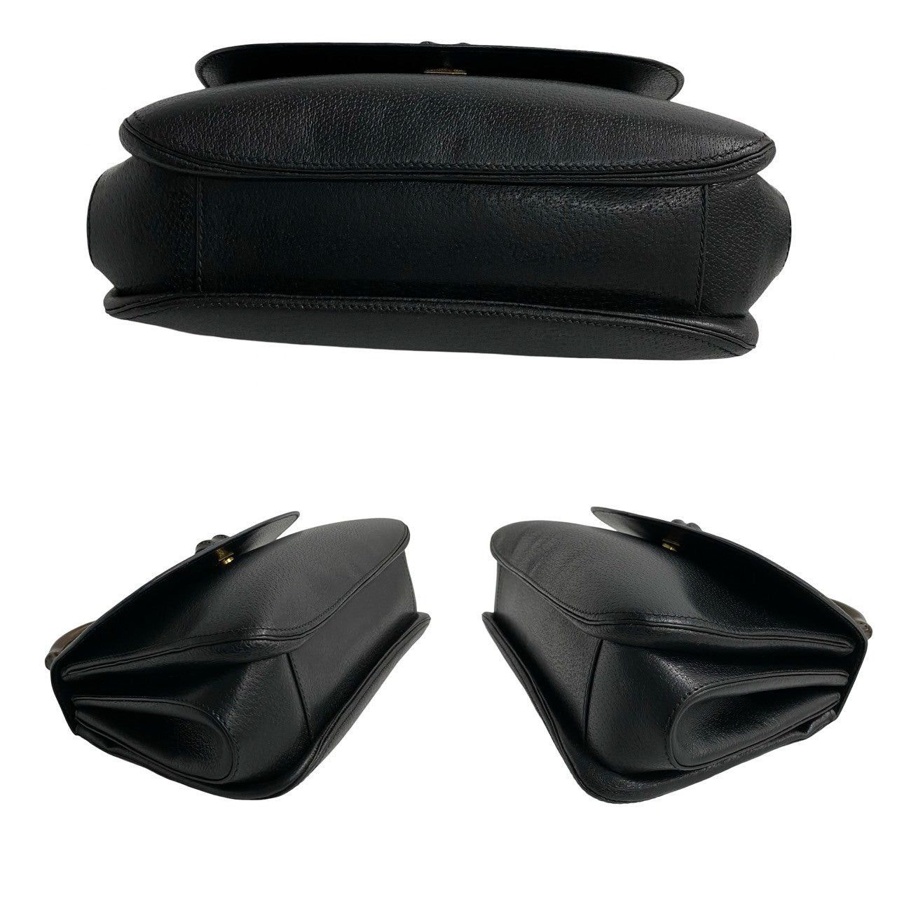Gucci Gucci Handbag Black Leather Size ONE SIZE - 6 Thumbnail