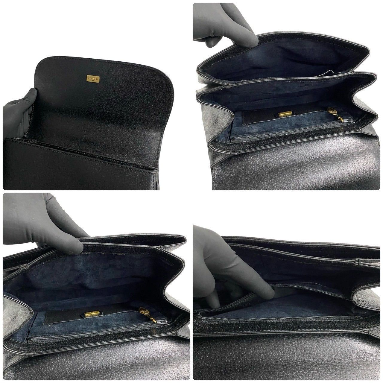 Gucci Gucci Handbag Black Leather Size ONE SIZE - 8 Thumbnail