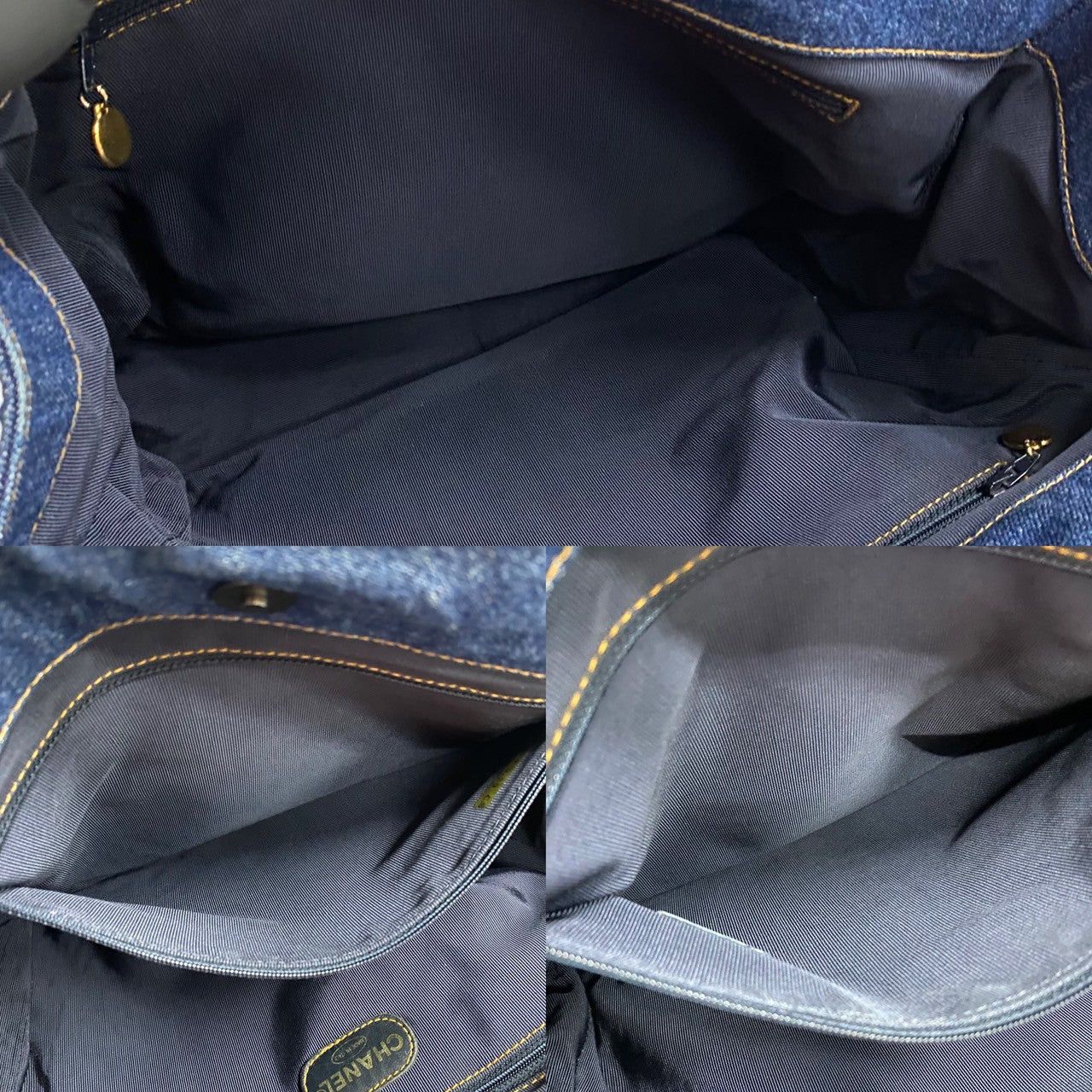 Chanel Chanel Handbag Blue Denim Size ONE SIZE - 8 Thumbnail