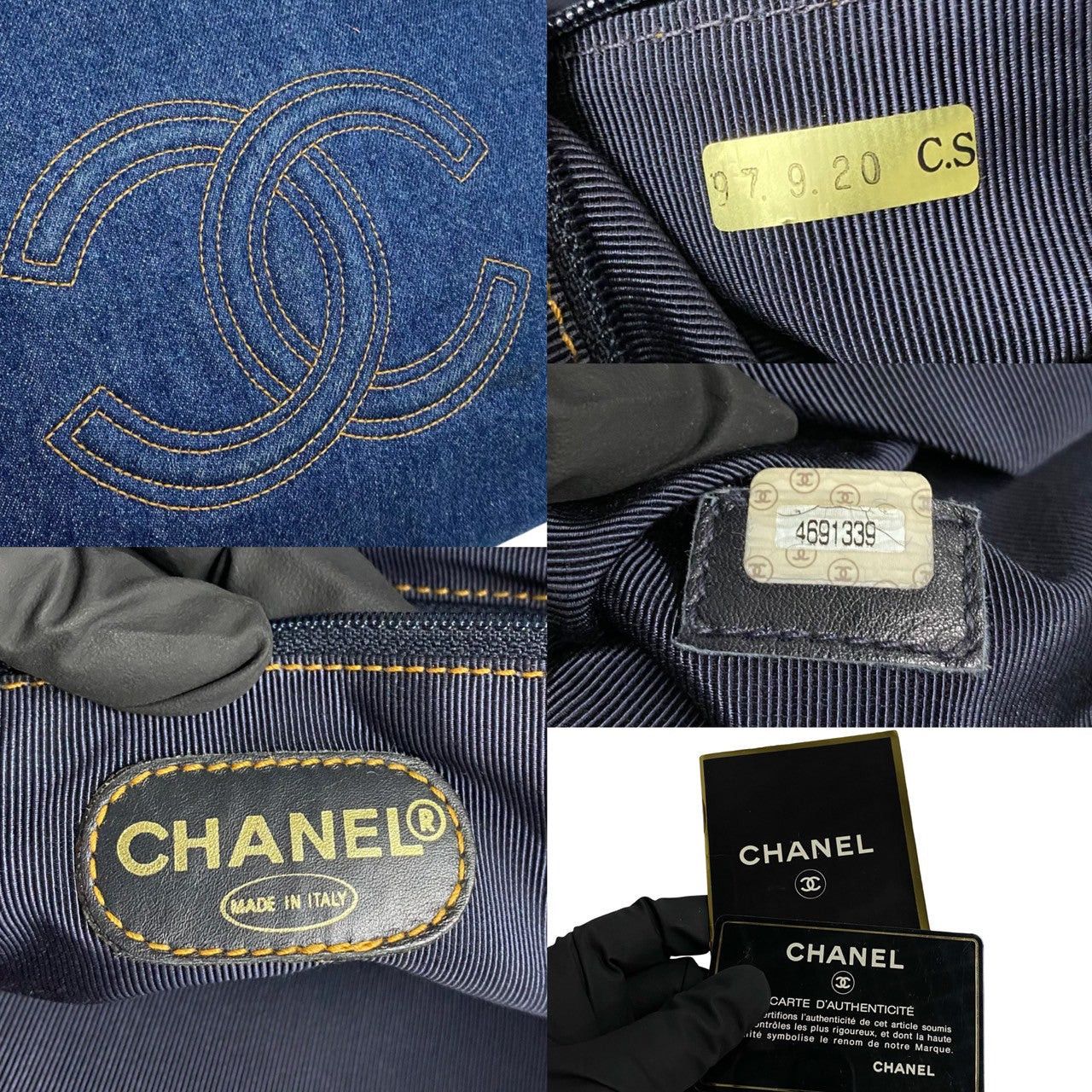 Chanel Chanel Handbag Blue Denim Size ONE SIZE - 3 Thumbnail
