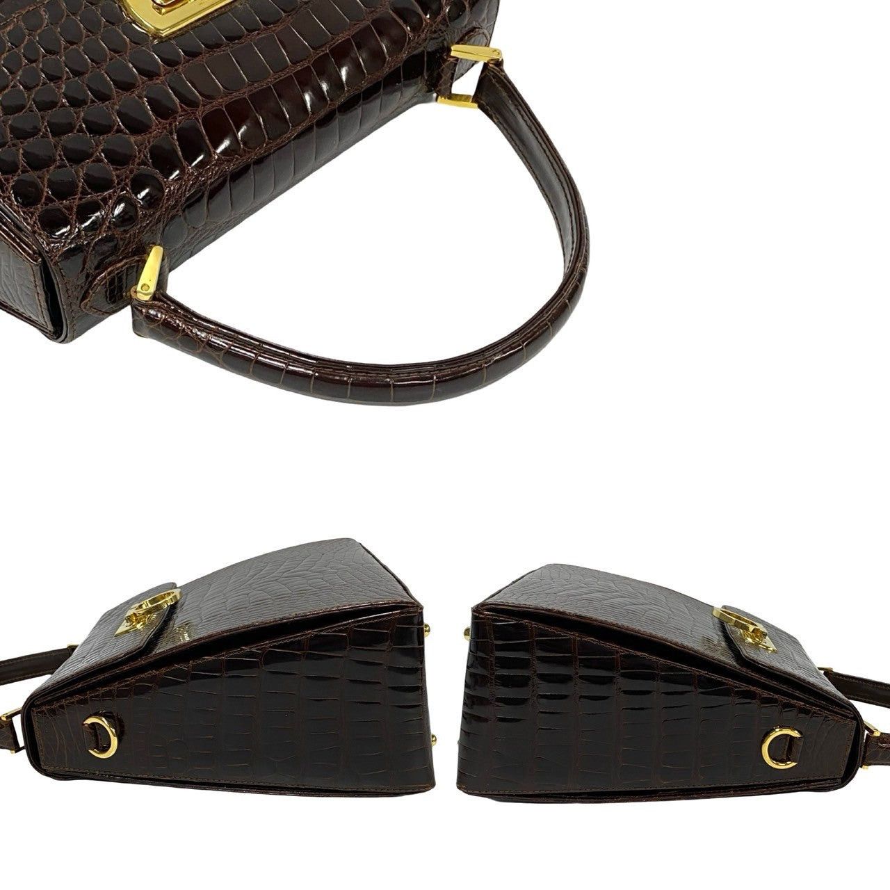 Salvatore Ferragamo Salvatore Ferragamo Shoulder Bag Brown Leather Size ONE SIZE - 5 Thumbnail