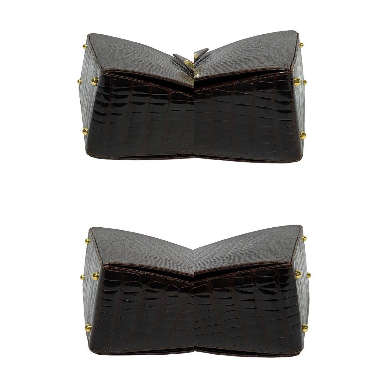 Salvatore Ferragamo Salvatore Ferragamo Shoulder Bag Brown Leather Size ONE SIZE - 7 Thumbnail