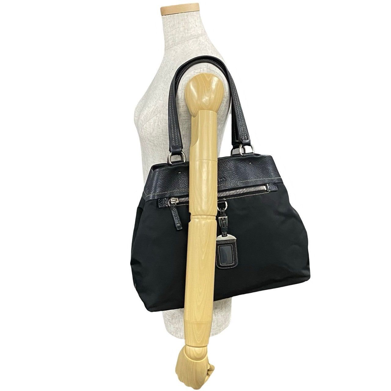 Prada Prada Tote Bag Brown Leather Size ONE SIZE - 2 Thumbnail