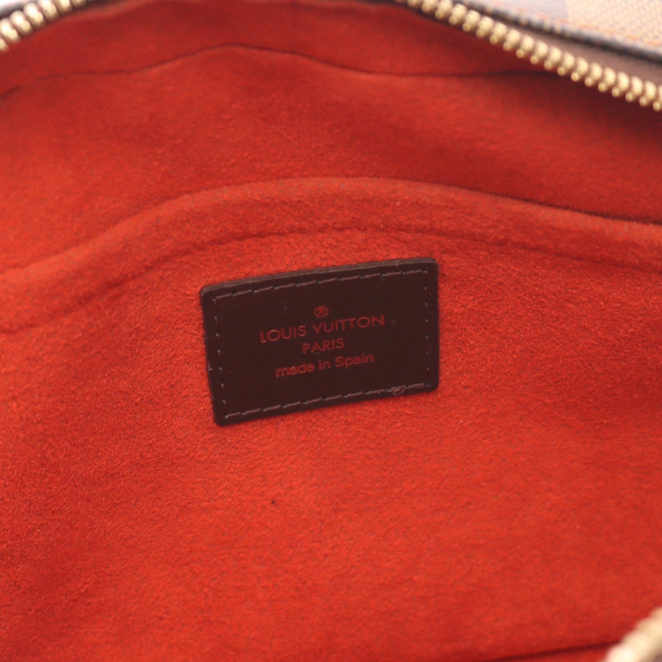 Louis Vuitton Louis Vuitton Saria Mini Damier Ebene Handbag Leather Brown Size ONE SIZE - 4 Thumbnail