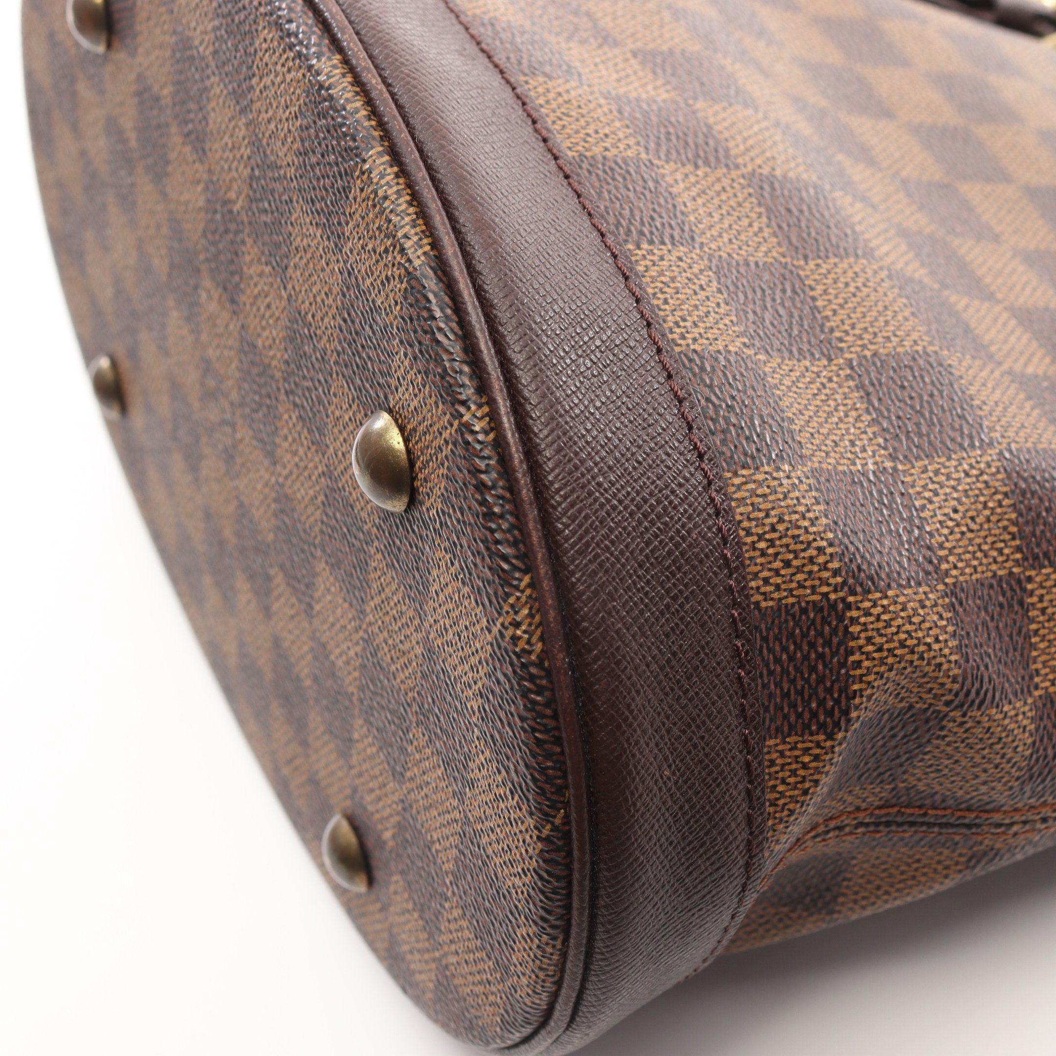 Louis Vuitton Louis Vuitton Male Damier Ebene Shoulder Bag Tote Leather Brown Size ONE SIZE - 9 Thumbnail