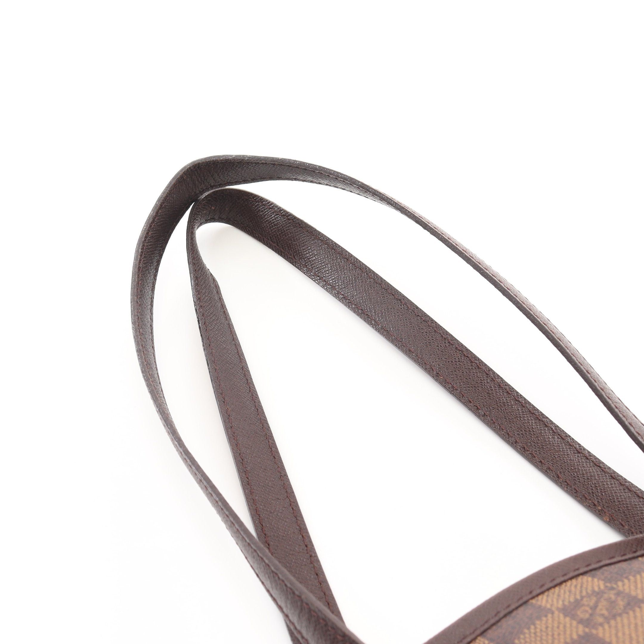 Louis Vuitton Louis Vuitton Male Damier Ebene Shoulder Bag Tote Leather Brown Size ONE SIZE - 8 Thumbnail