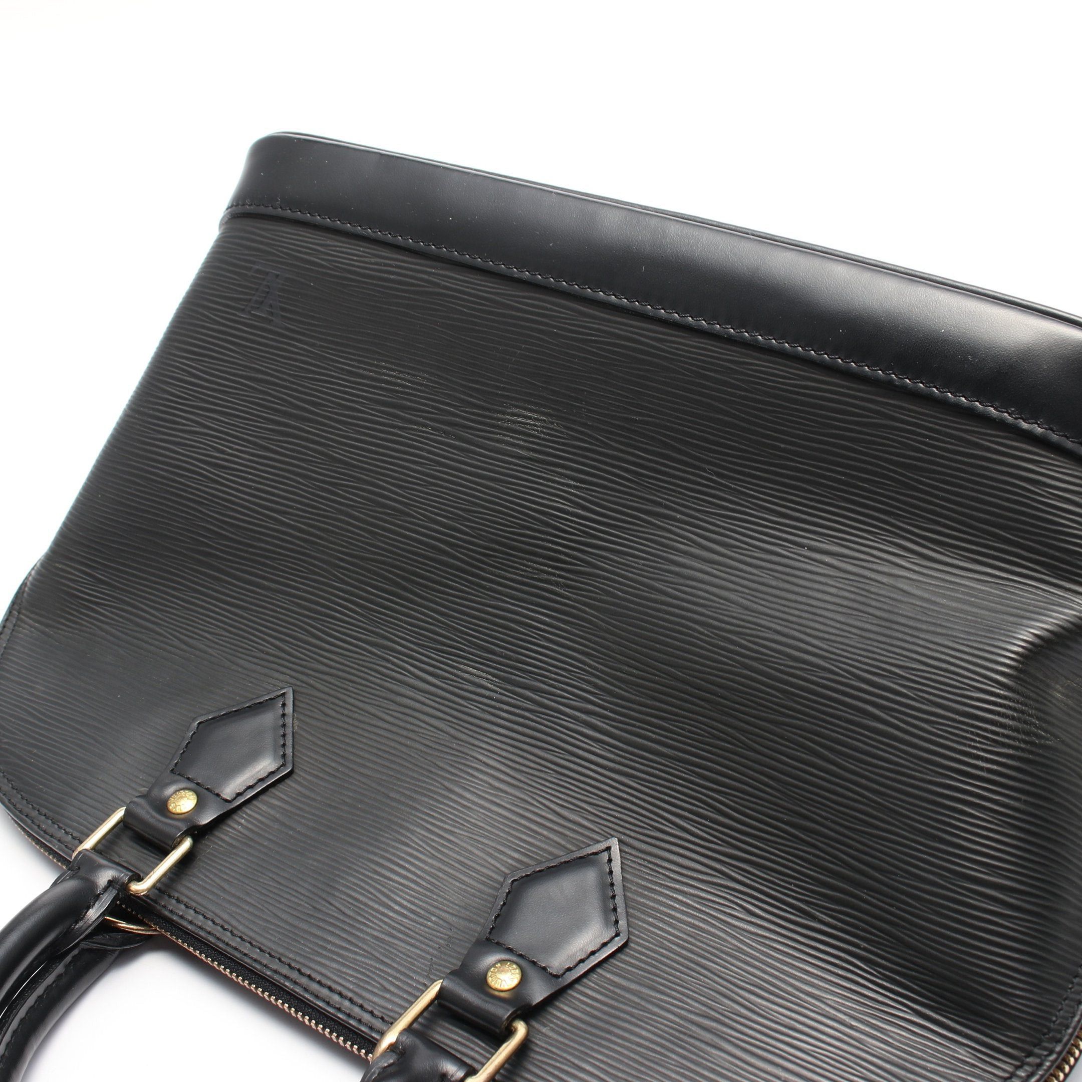 Louis Vuitton Louis Vuitton Alma Epi Noir Handbag Leather Black Size ONE SIZE - 6 Thumbnail