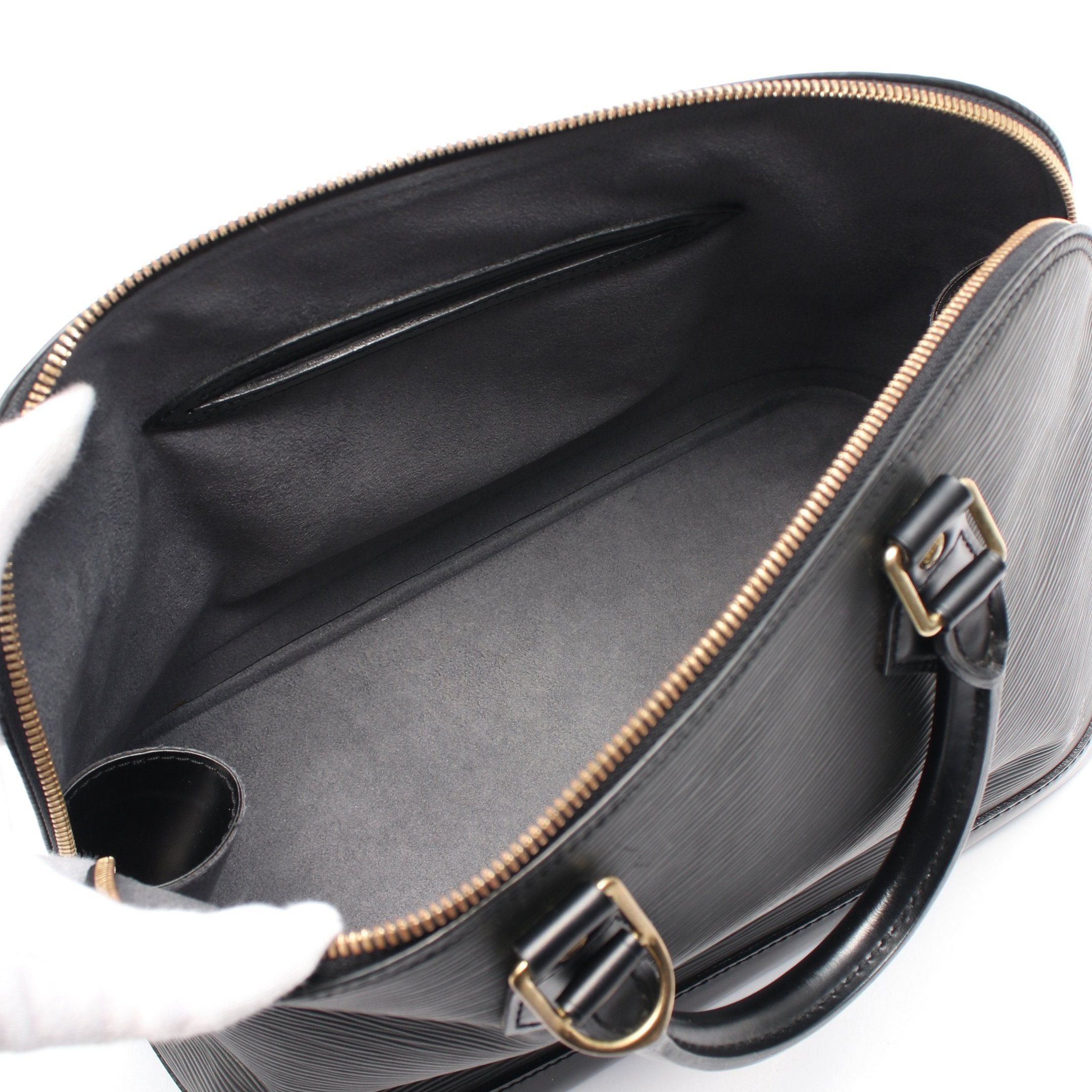 Louis Vuitton Louis Vuitton Alma Epi Noir Handbag Leather Black Size ONE SIZE - 3 Thumbnail