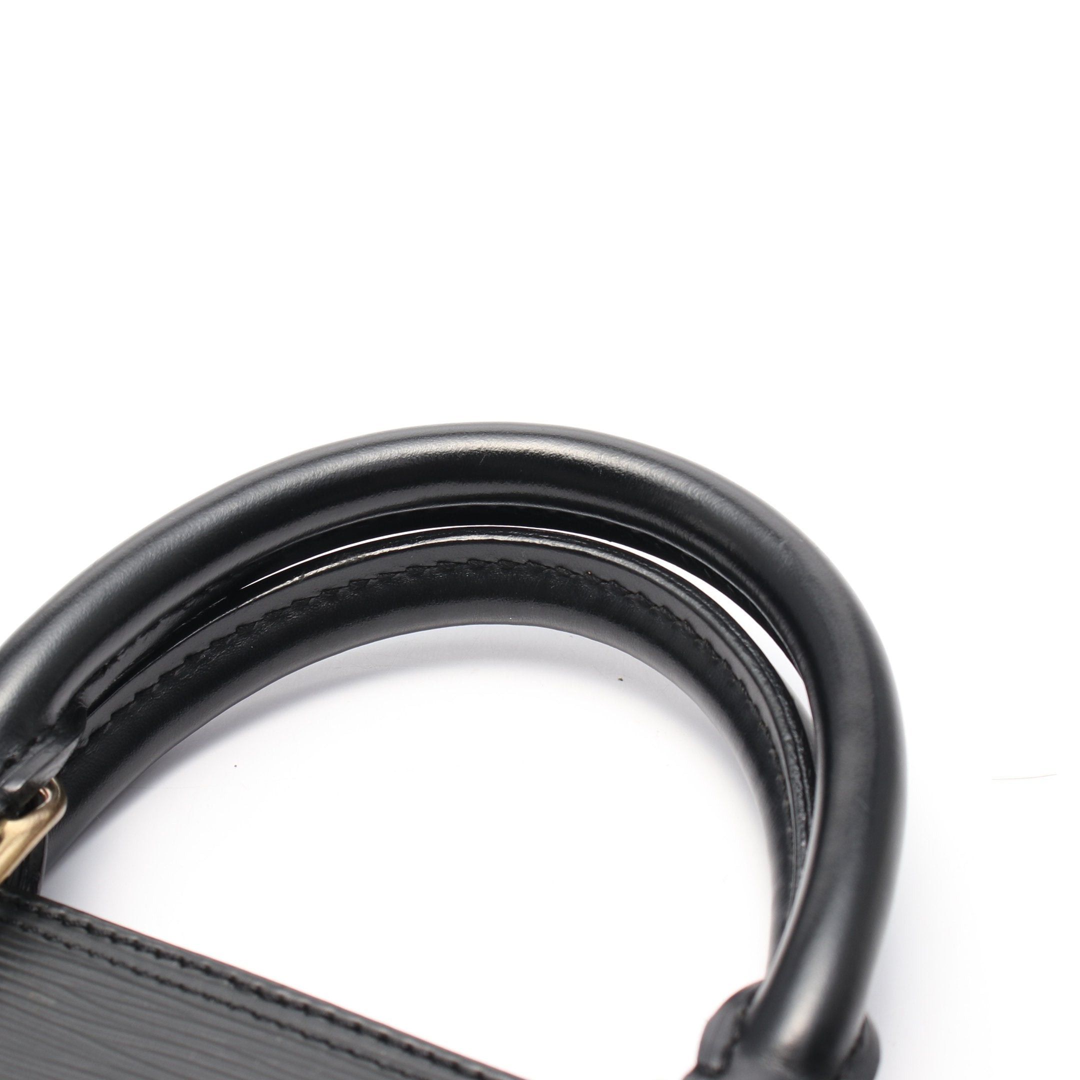 Louis Vuitton Louis Vuitton Alma Epi Noir Handbag Leather Black Size ONE SIZE - 9 Thumbnail
