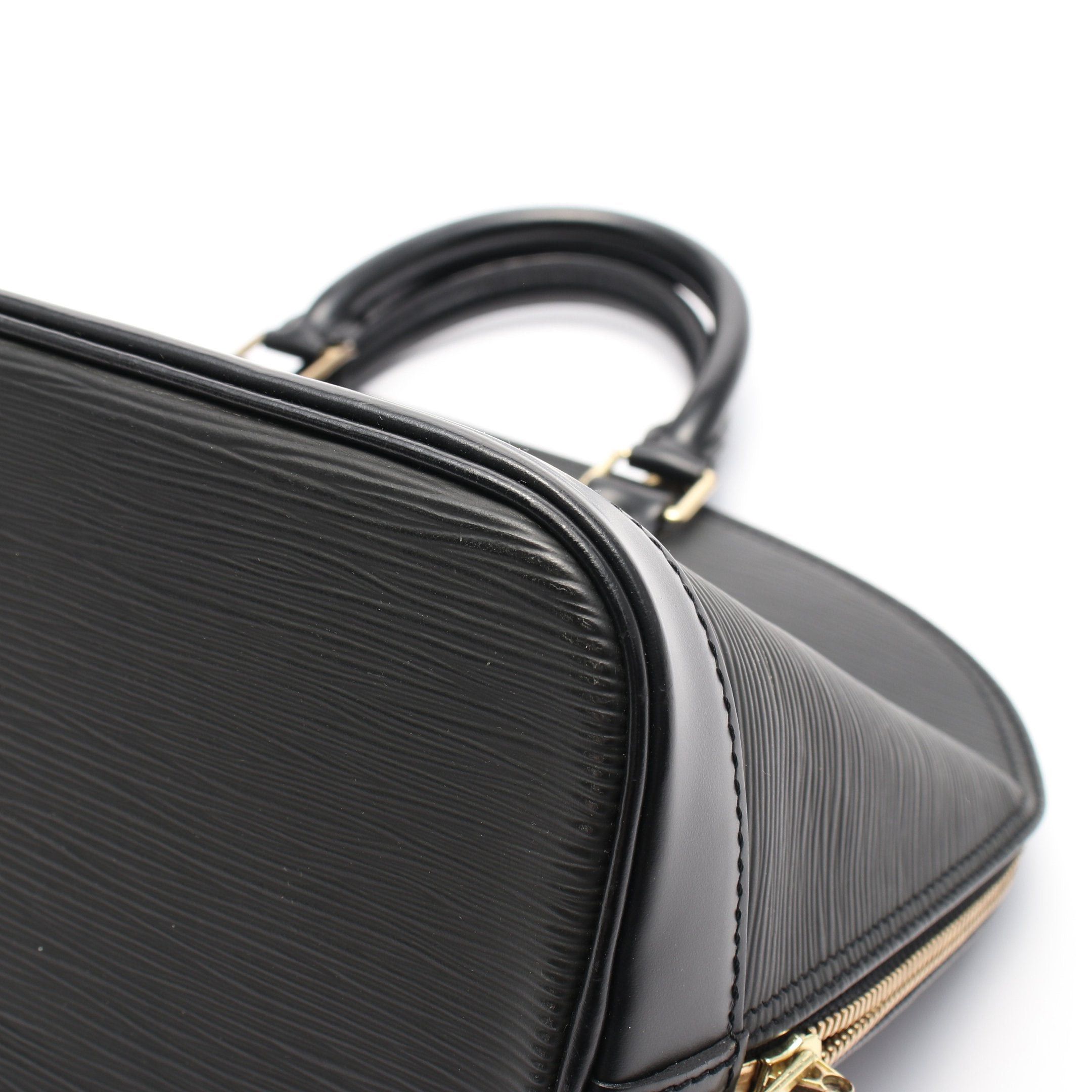 Louis Vuitton Louis Vuitton Alma Epi Noir Handbag Leather Black Size ONE SIZE - 8 Thumbnail
